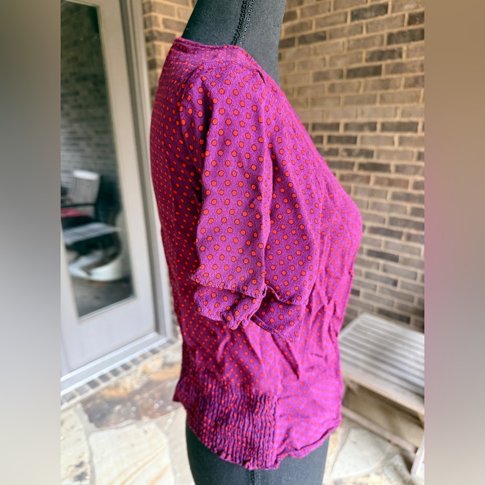 Ann Taylor Purple and Orange Blouse - Picture 2 of 5